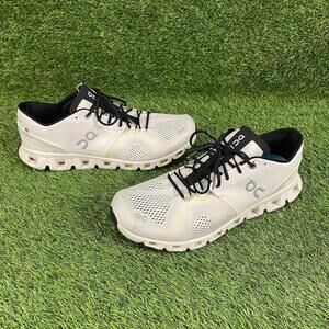 On Cloud X 2.0 White Black Cloudtec Running Shoes (40.99707) Men's Size 13